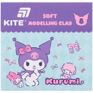 Пластилін восковий, 8 кольорів, 180 г Kuromi HK24-082 Kite