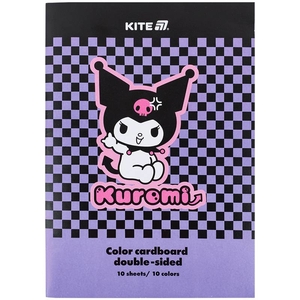 Картон цветной А4, 10 цветов, 190 г/м2 Kuromi HK24-255-2 Kite
