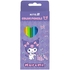 Карандаши цветные, 12 цветов Kuromi HK25-051-2 Kite Карандаши цветные, 12 цветов Kuromi HK25-051-2 Kite