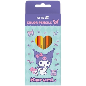 Олівці кольорові двосторонні, 24 кольори (12 шт) Kuromi HK25-054-2 Kite