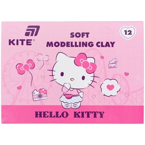 Пластилін восковий, 12 кольорів, 240 г Hello Kitty HK25-1086 Kite