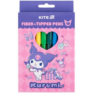 Фломастеры, 10 цветов на водной основе Kuromi HK25-455 Kite