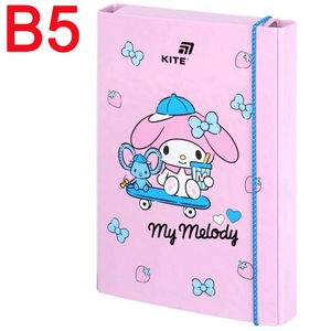 Папка для тетрадей картонная В5, на резинке My Melody HK26-210-2 Kite