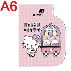 Блокнот А6, 60 страниц в клетку, обложка картон мягкий Hello Kitty HK26-223-1 Kite