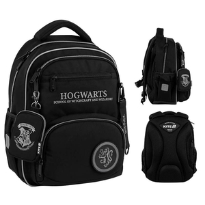 Рюкзак школьный Harry Potter HP25-773M Kite, ортопедическая спинка, система крепления лямок, светоотражающие элементы