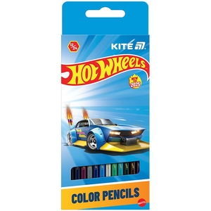Олівці кольорові двосторонні, 24 кольори (12 шт) Hot Wheels HW25-054 Kite
