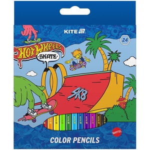 Олівці кольорові, 24 кольори Hot Wheels HW25-055-2 Kite