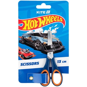 Ножиці дитячі, 13 см, з прогумованими ручками Hot Wheels HW25-123 Kite