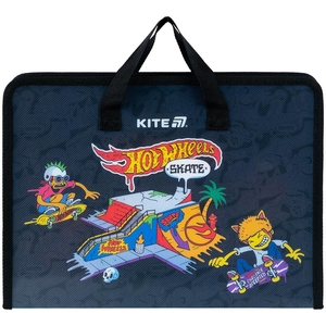Портфель пластиковый А4, на молнии Hot Wheels HW25-202 Kite