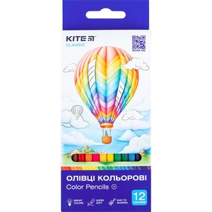 Олівці кольорові, 12 кольорів Classic K-051 Kite
