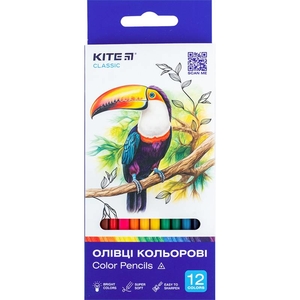 Олівці кольорові, 12 кольорів Classic K-053 Kite