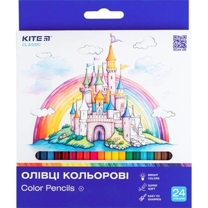 Карандаши цветные, 24 цвета Classic K-055 Kite