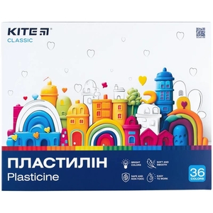Пластилін, 36 кольорів, 720 г Classic K-078 Kite
