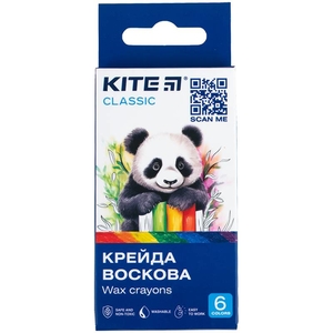 Мел восковой, 6 цветов Classic K-1076 Kite