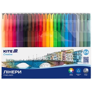 Набір лінерів 24 кольори, 0,4 мм Creative K-1165 Kite