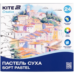 Пастель суха, 24 кольори Creative K-201-24 Kite