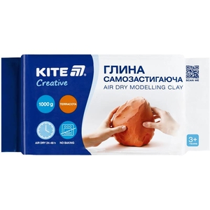 Глина самозастигаюча теракотова, 1 кг Creative K-290-1 Kite