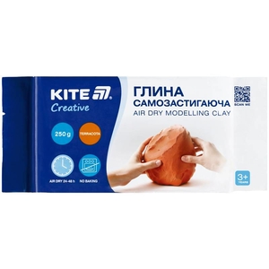 Глина самозастывающая терракотовая, 250 г Creative K-292-1 Kite