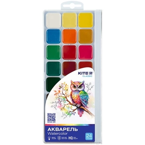 Акварельные краски медовые, 24 цвета Classic K-442 Kite