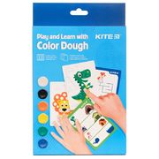 Пластиліновий набір: тісто 6 кольорів 20 г, 5 карток з завданнями Ліпи і розвивайся K21-326-02 Kite