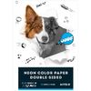 Папір кольоровий неоновий двосторонній А4, 10 аркушів, 80 г/м2 Dogs K22-252 Kite