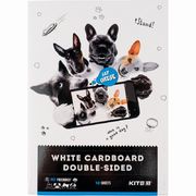 Картон білий А4, 10 аркушів, щільність 180 г/м2 Dogs K22-254 Kite