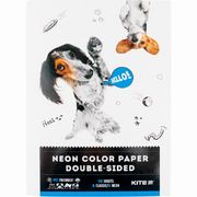 Папір кольоровий двосторонній А4, 5 неонових, 5 звичайних кольорів Dogs K22-288 Kite