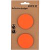 Набір значків світловідбиваючих, 2 шт в упаковці, помаранчеві K23-107-4 Kite