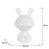 LED светильник-ночник RGB, с аккумулятором 1200 mAh Cute Bunny K25-316-1-1 Kite
