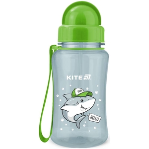 Бутылка для воды, 350 мл, с трубочкой Shark K25-399-1 Kite