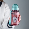Пляшка для води, 350 мл, з трубочкою Kitty K25-399-2 Kite