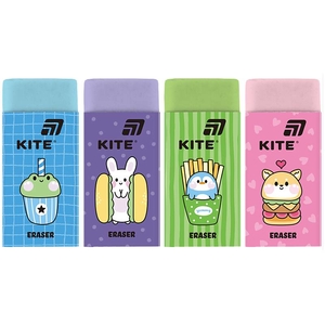 Ластик прямоугольный цветной, микс Funny friends K26-1270 Kite