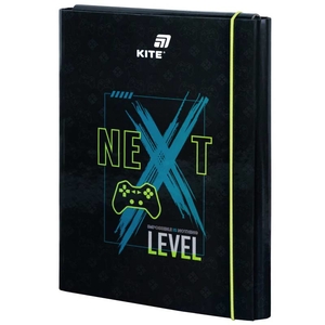 Папка для уроків праці А4, на гумці Next Level K26-213-2 Kite