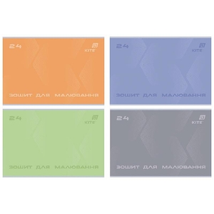 Альбом для рисования А4, 24 листа, 100 г/м2, микс One Color K26-242