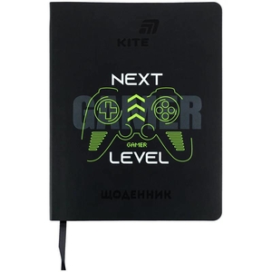 Щоденник шкільний, обкладинка шкіра м'яка Next level K26-283-2 Kite