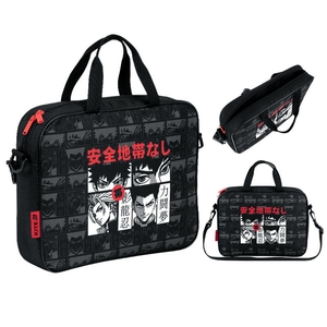 Сумка текстильна А4, розмір 27х34х7 см, на блискавці Anime K26-589-3 Kite