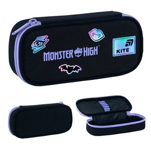 Пенал шкільний, 21х8,5х4,5 см Monster High MH26-662 Kite