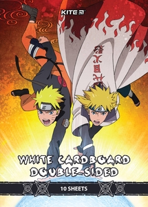 Картон білий А4, 10 аркушів, щільність 210 г/м2 Naruto NR24-254 Kite
