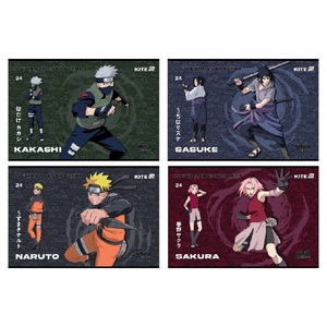 Альбом для рисования А4, 24 листа, 100 г/м2, микс Naruto NR25-242 Kite