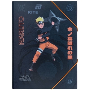 Папка для тетрадей пластиковая А4, на резинке Naruto NR25-247 Kite