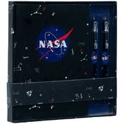 Подарочный набор, 3 предмета: блокнот, 2 автоматические шариковые ручки 
NASA NS21-499 Kite