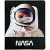 Тетрадь в клетку 24 листа, цветная обложка гибрид. + УФ лак, дизайн: NASA Kite NS22-238