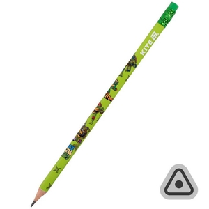 Олівець чорнографітний НВ, з гумкою Ninja Turtles NT25-046 Kite