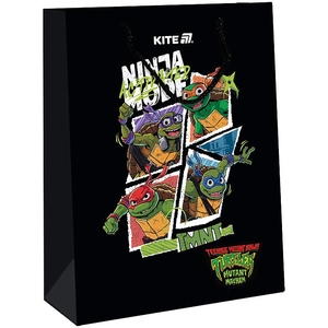 Пакет подарунковий паперовий, 26х32 см Ninja Turtles NT25-266 Kite