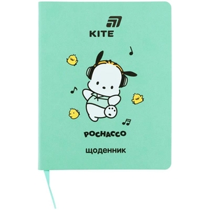 Щоденник шкільний, обкладинка шкіра м'яка Pochacco PC26-283 Kite