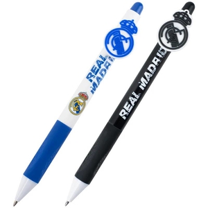 Ручка шариковая автоматическая синяя  0,5 мм, микс Real Madrid RL26-393 Kite