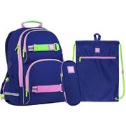 Набор: школьный рюкзак + сумка для обуви + пенал Wonder SET_WK22-702M-1 Kite
