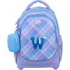 Набор: школьный рюкзак + сумка для обуви + пенал + кошелек W check SET_WK22-724S-1 Kite