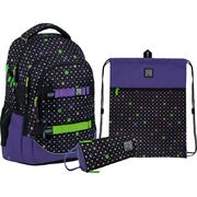 Набір: рюкзак шкільний + сумка для взуття + пенал Smile SET_WK22-727M-5 Kite