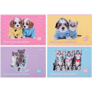 Альбом для малювання А4, 12 аркушів, 100 г/м2 Studio Pets SP24-241 Kite